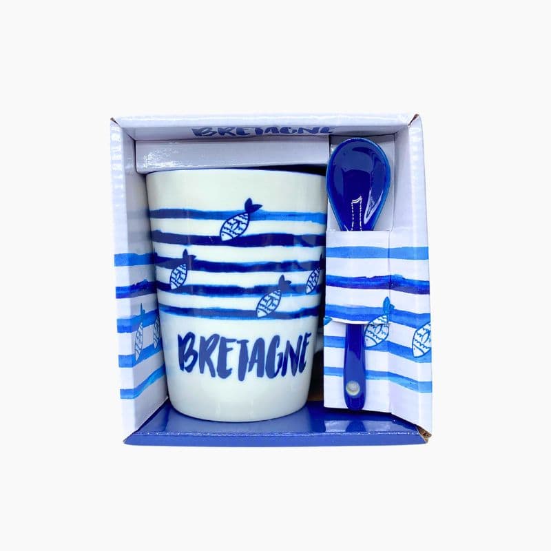Coffret-Mug-Triskell-et-Poissons-avec-Cuillère