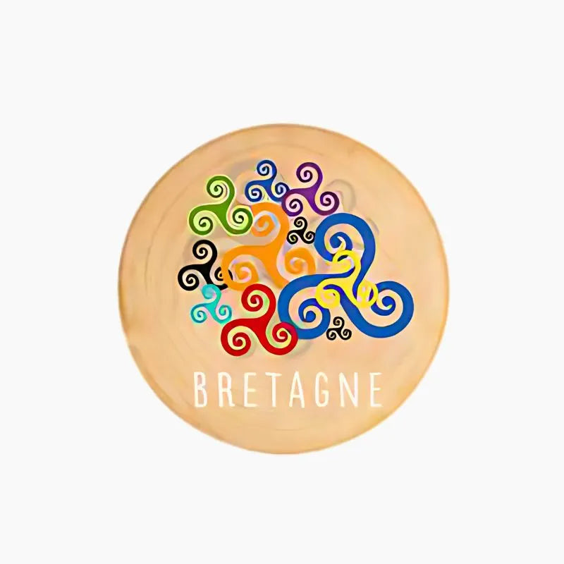 Magnet Rond Décapsuleur en Bois Triskel Colorés