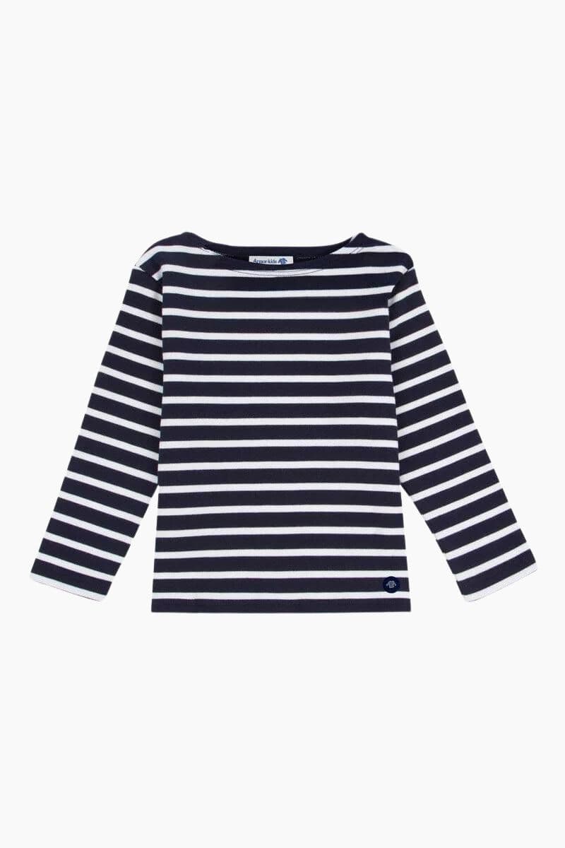 Marinière "Loctudy" Kids en Coton blanc navire