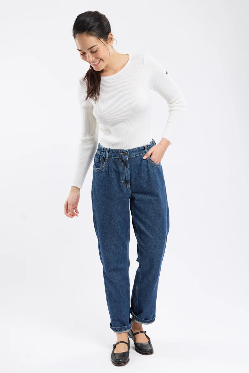 Pull Liffré Milk vue de face - Armor Lux