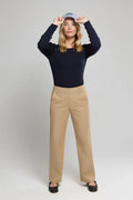 Pull Liffré Rch Navy vue de face - Armor Lux