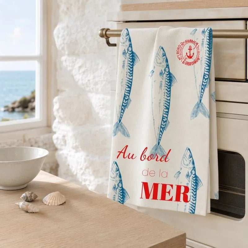 Torchon maquereau dans la cuisine